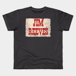 Jim Reeves textdesign Kids T-Shirt